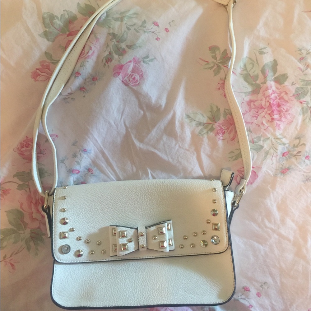 Charming Charlie‘s cross body purse, rhinestones
